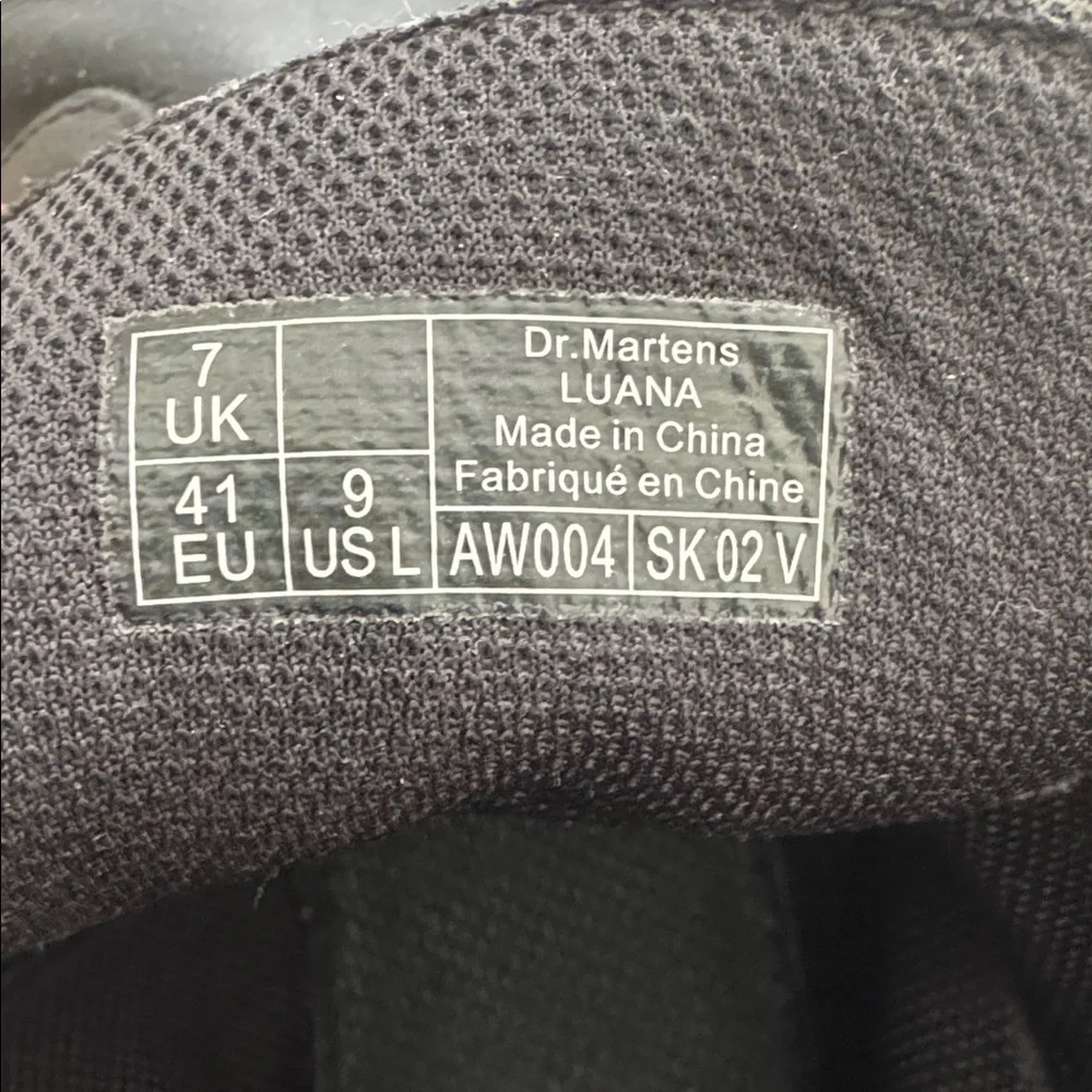 Dr. Martens Luana Black Lace-Up Boots - Picture 7 of 7
